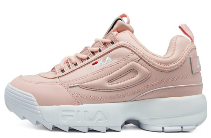 Кроссовки Fila Disruptor 2 Peach Light  персиковые, кожаные
