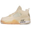 Кроссовки мужские Nike Air Jordan 4 Off White Sail
