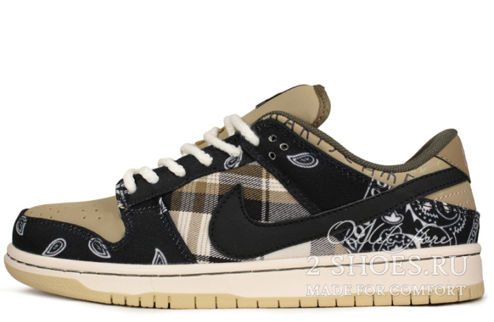 Кроссовки Nike Dunk SB Low Winter Travis Scott Cactus Jack  бежевые