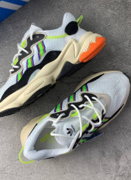 Кроссовки Adidas Ozweego Era Pack White Solar Green живое фото 2