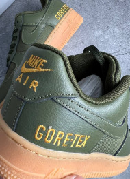 Кроссовки Nike Air Force 1 Low Gore-Tex Medium Olive Sequoia живое фото 4
