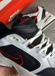Кроссовки Nike Air Monarch 4 (IV) White Black Red живое фото 3