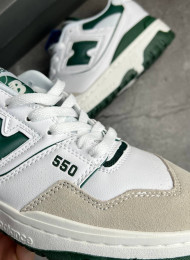 Кроссовки New Balance 550 White Green живое фото 3